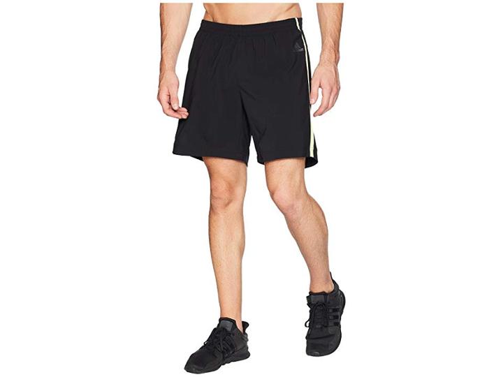 Adidas Response 7 Shorts (black/semi Frozen Yellow) Men's Shorts