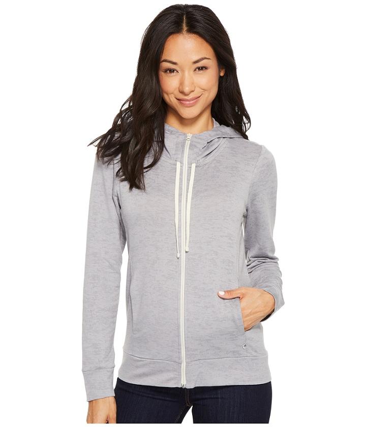 Mountain Hardwear Burned Out Full Zip Hoodie (manta Grey) Women's Sweatshirt