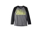 Under Armour Kids Wordmark Raglan (little Kids/big Kids) (carbon Heather) Boy's Clothing