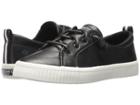 Sperry Crest Vibe Creeper Leather (black Leather) Women's Lace Up Casual Shoes