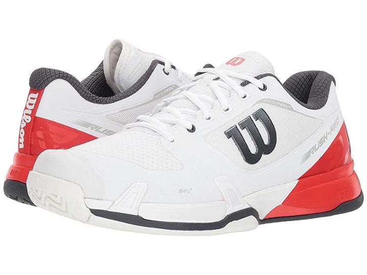 Wilson Rush Pro 2.5 (white/fiery Red/ebony) Men's Tennis Shoes