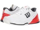 Wilson Rush Pro 2.5 (white/fiery Red/ebony) Men's Tennis Shoes