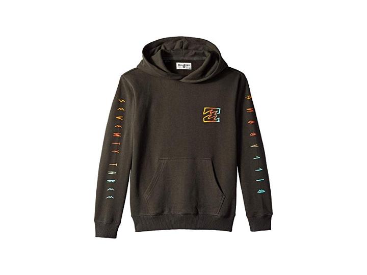 Billabong Kids Pacific Pullover Hoodie (big Kids) (raven) Boy's Sweatshirt