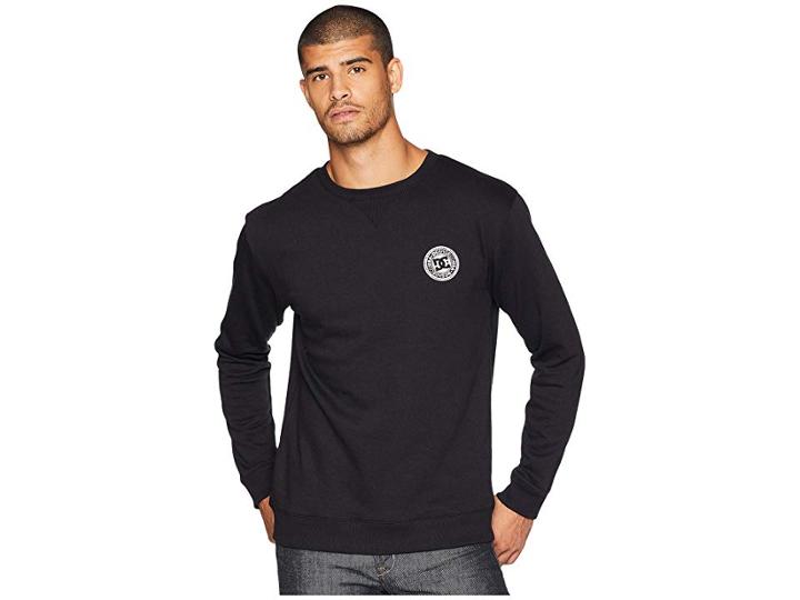 Dc Rebel Crew Sweater (black) Men's Sweater