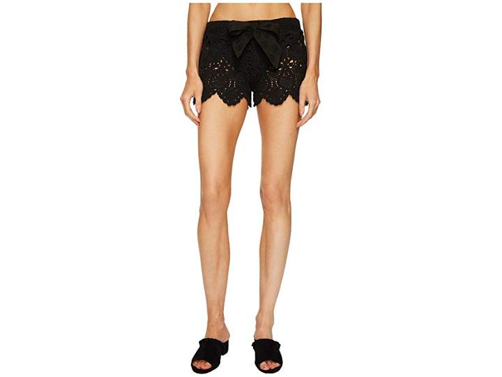 Letarte Crochet Shorts (black) Women's Swimwear