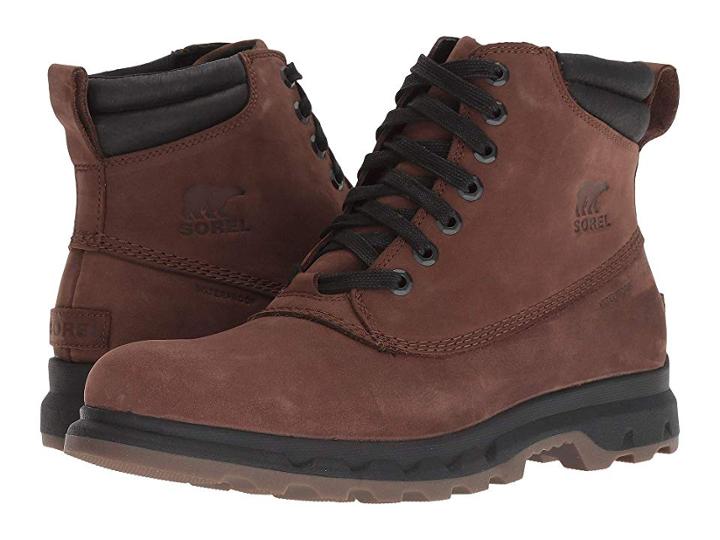 Sorel Portzman Lace (tobacco/black) Men's Waterproof Boots