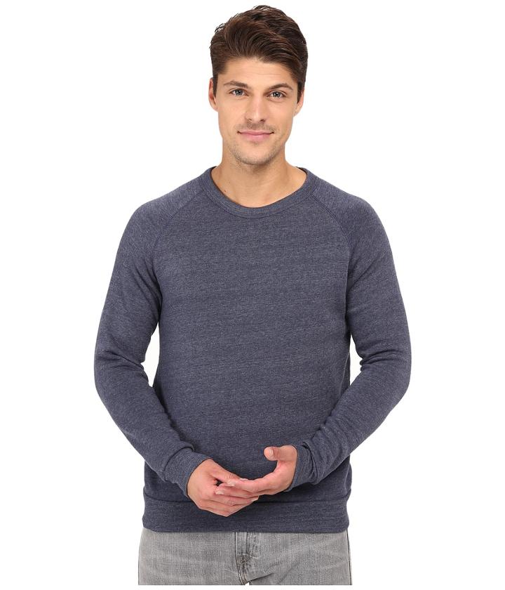 Alternative Champ Eco Fleece Sweatshirt (eco True Navy) Men's Long Sleeve Pullover
