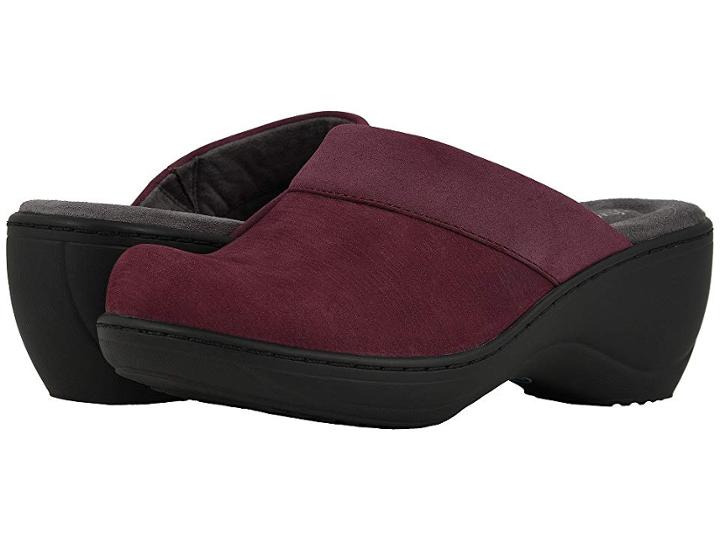 Softwalk Murietta (burgundy Nubuck) Women's Clog Shoes