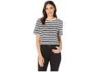 Juicy Couture Juicy Cities Tee (pitch Black City Stripe) Women's Clothing