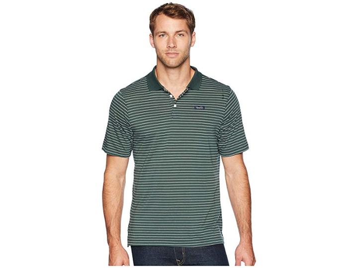 Nike Sb Sb Dry Short Sleeve Stripe Polo (midnight Green/obsidian) Men's Short Sleeve Pullover
