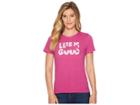 Life Is Good Knockout Cat Crusher Tee (sassy Magenta) Women's T Shirt