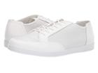 Calvin Klein Micheal (white Rubberized Leather/nylon) Men's Lace Up Casual Shoes