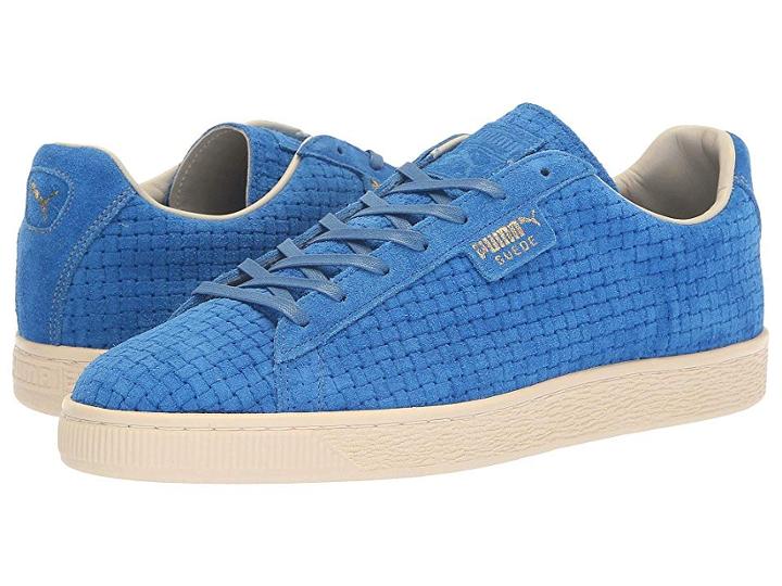 Puma Puma X Naturel Clyde Woven Suede Sneaker (blue) Lace Up Casual Shoes