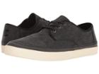 Toms Paseo Sneaker (black Washed Canvas/rand) Men's Lace Up Casual Shoes