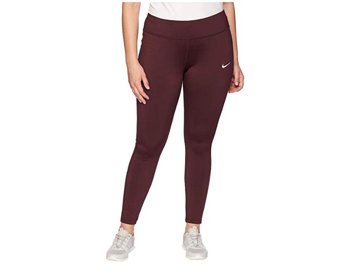 Nike Power Racer Tight (size 1x-3x) (burgundy Crush/burgundy Crush) Women's Casual Pants