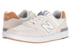 New Balance Numeric Am574 (white/brown) Men's Skate Shoes