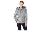 Kenneth Cole New York Faux Fur Trimmed Short Puffer (nickle) Women's Coat