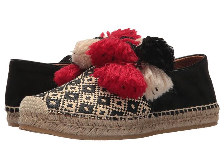 Etro Pom Pom Espadrille (black/khaki) Women's Shoes