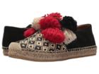 Etro Pom Pom Espadrille (black/khaki) Women's Shoes