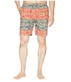 Columbia Big Dippers Water Shorts (red Spark Tropic Leaves Print) Men's Shorts