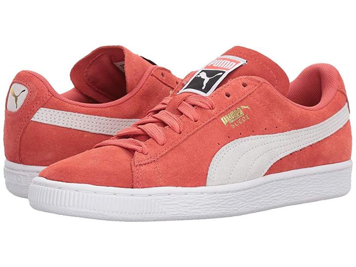 Puma Suede Classic (spiced Coral/puma White) Women's Shoes