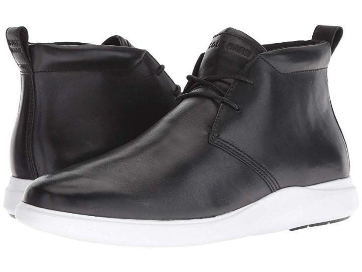 Cole Haan Grand Plus Essex Wedge Chukka (black/optic White) Men's Shoes