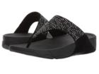 Fitflop Lulutm Popstud Toe Post (black) Women's Sandals