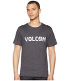 Volcom Bold Short Sleeve Heather Tee (heather Black) Men's T Shirt