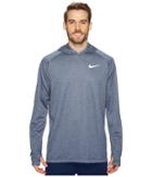 Nike Dry Running Hoodie (obsidian/heather) Men's Sweatshirt