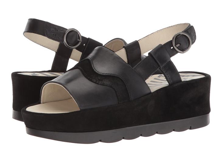 Fly London Bema851fly (black Rug/suede) Women's Shoes