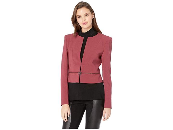 Bcbgmaxazria Marcus Tuxedo Jacket (merlot) Women's Coat