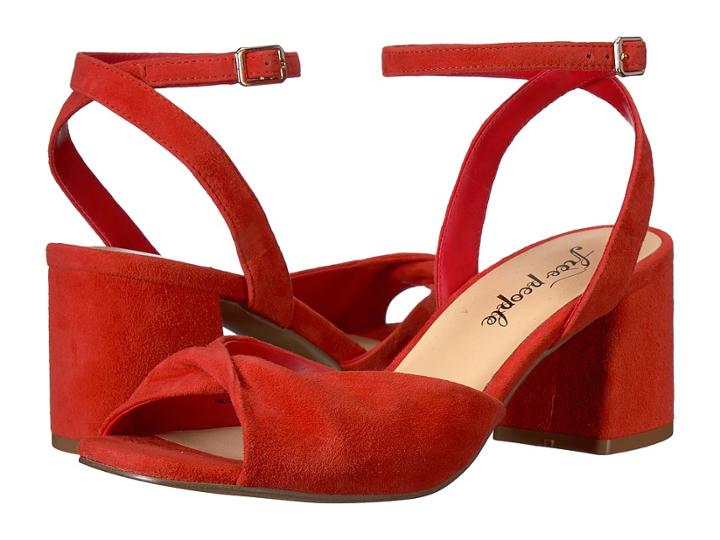 Free People Gisele Black Heel (red) High Heels