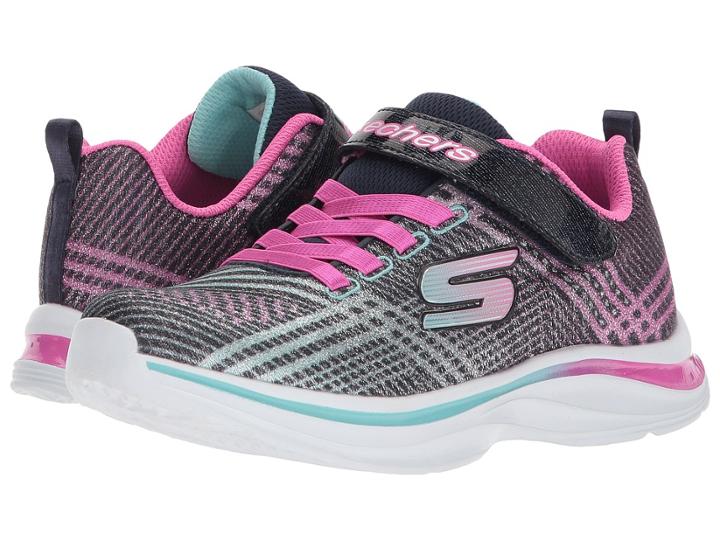 Skechers Kids Double Dreams 81407l (little Kid/big Kid) (navy/multi) Girl's Shoes