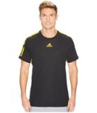 Adidas Barricade Tee (black/yellow) Men's T Shirt