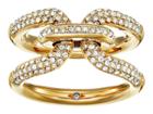 Michael Kors Iconic Link Pave Ring (gold) Ring