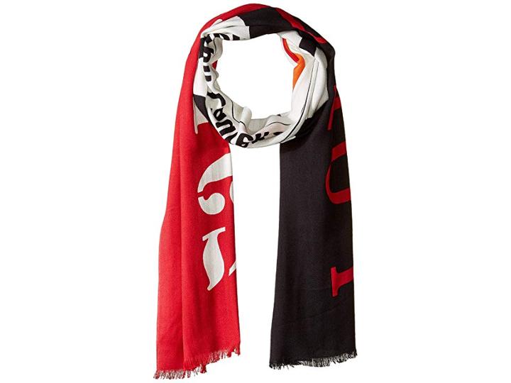 Polo Ralph Lauren Rl67 Wool Scarf (black/red/cream) Scarves