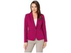 Tahari By Asl Bistretch One-button Jacket (raspberry) Women's Jacket