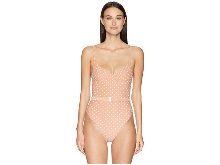 Onia Weworewhat X Onia Danielle One-piece (nude Polka Dots) Women's Swimsuits One Piece