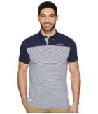 U.s. Polo Assn. Short Sleeve Slim Fit Fancy Jersey Polo Shirt (classic Navy) Men's Clothing