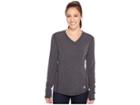 Carhartt Force Ferndale Long Sleeve T-shirt (black Heather) Women's Clothing