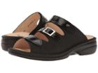 Finn Comfort Anacapa-s (black Buggy/patent) Women's Sandals