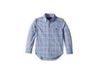 Polo Ralph Lauren Kids Plaid Cotton Poplin Shirt (toddler) (blue Multi) Boy's Clothing