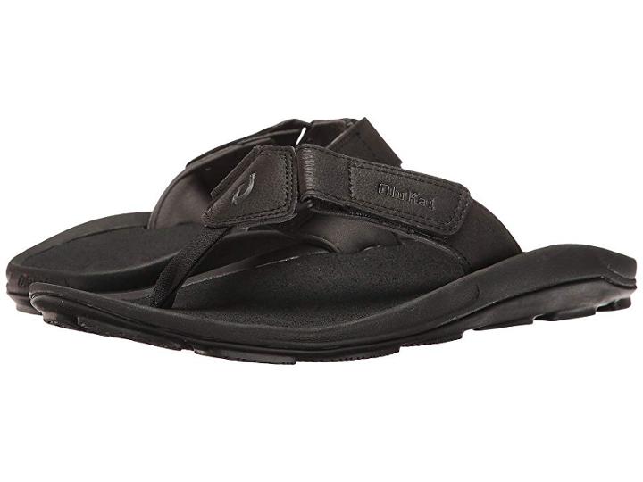 Olukai Pa'a (black/dark Shadow) Men's Sandals