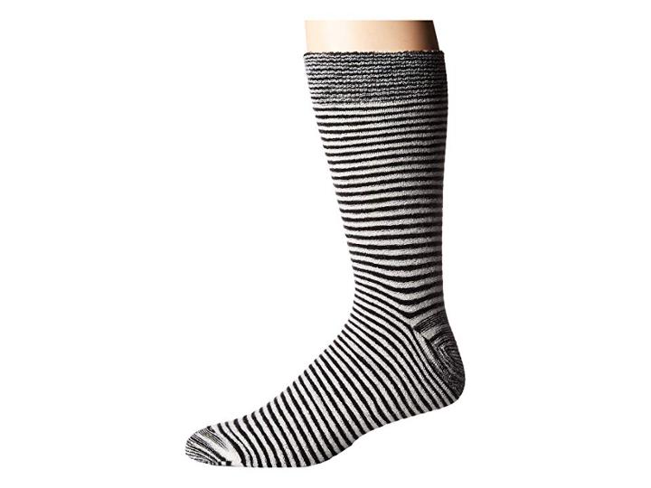 Missoni Sugna Fiammata Socks (black/white) Men's Crew Cut Socks Shoes