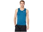 Nike Dry Miler Running Tank (blue Force/heather) Men's Sleeveless