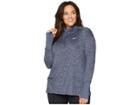 Nike Element 1/2 Zip Top (sizes 1x-3x) (gridiron/ashen Slate/heather) Women's Long Sleeve Pullover