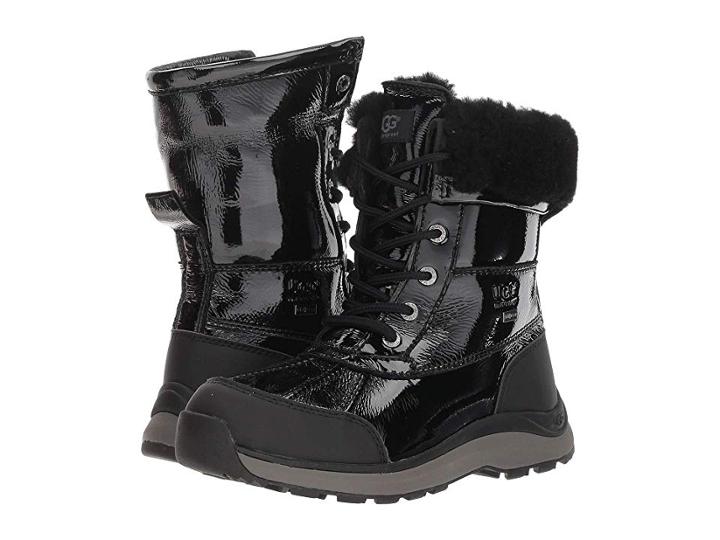 Ugg Adirondack Patent Boot Iii (black) Women's Cold Weather Boots