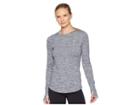 Under Armour Ua Coldgear(r) Armour Crew (steel Light Heather/metallic Silver) Women's Clothing
