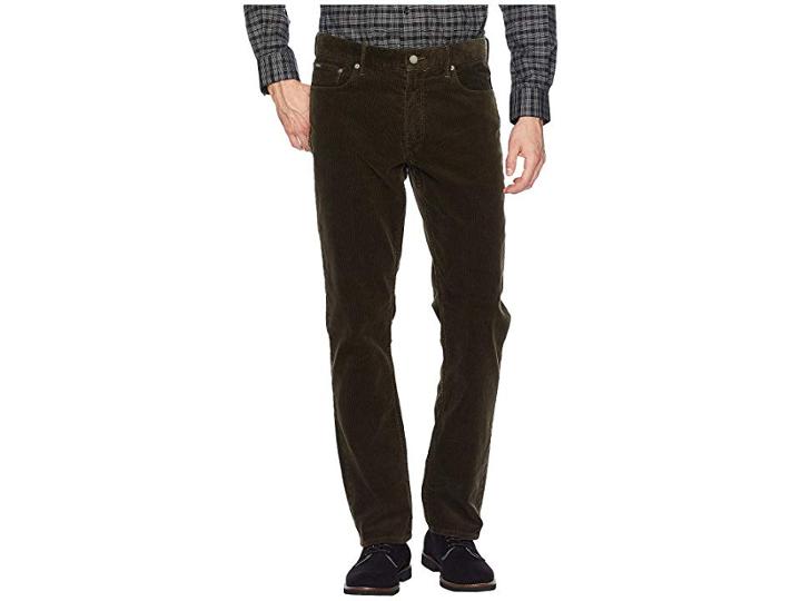 Polo Ralph Lauren Washed Stretch Corduroy Prospect Pants (company Olive) Men's Casual Pants