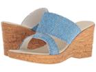 Onex Natali (blue Metallic) Women's Toe Open Shoes